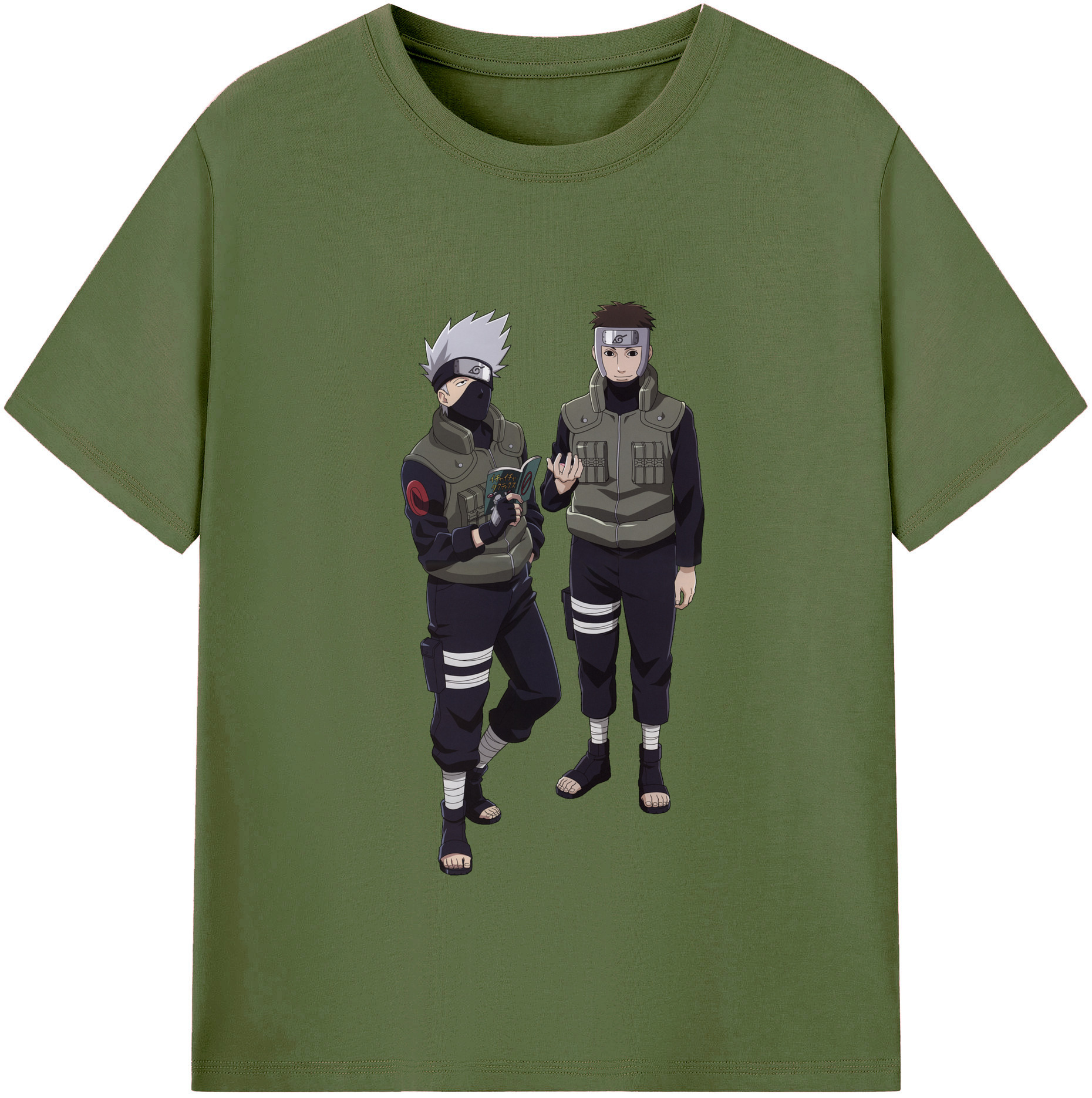 （画像用） NARUTO -ナルト- はたけ カカシ Hatake Kakashi 綿100％半袖Tシャツ（フロントプリント）